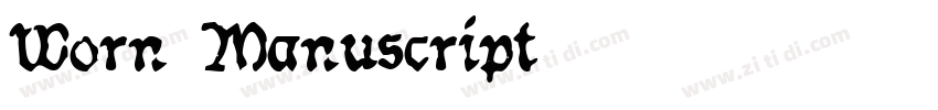 Worn Manuscript字体转换